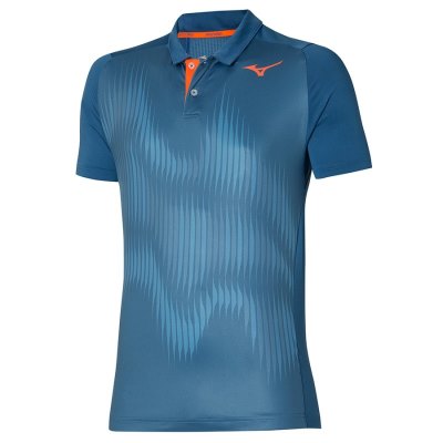 Camisa Polo Mizuno Shadow Hombre - Azules - Chile M369OPBXHS